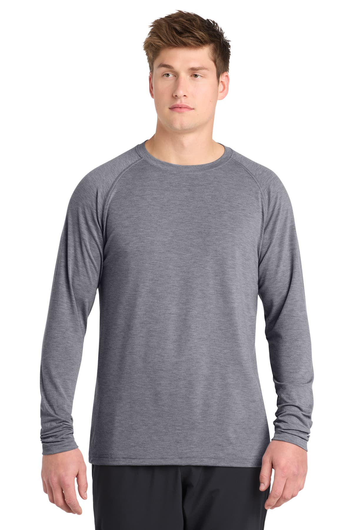 Sport-Tek ST700LS in Heather Grey β custom apparel by Jam 4 Apparel