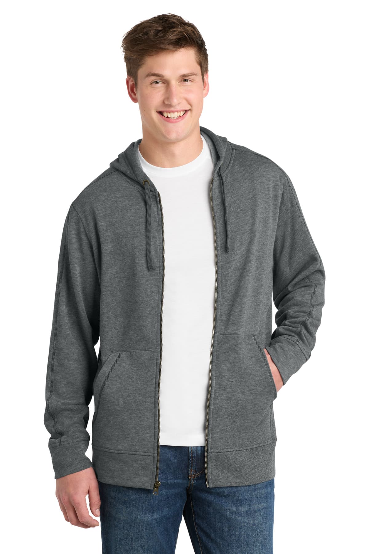 Sport-Tek ST293 in Dark Grey Heather β custom apparel by Jam 4 Apparel