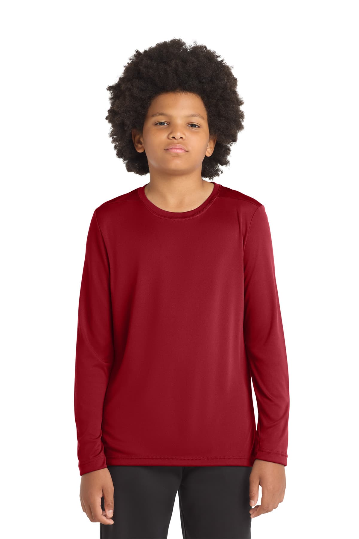 Sport-Tek YST420LS in True Red β custom apparel by Jam 4 Apparel