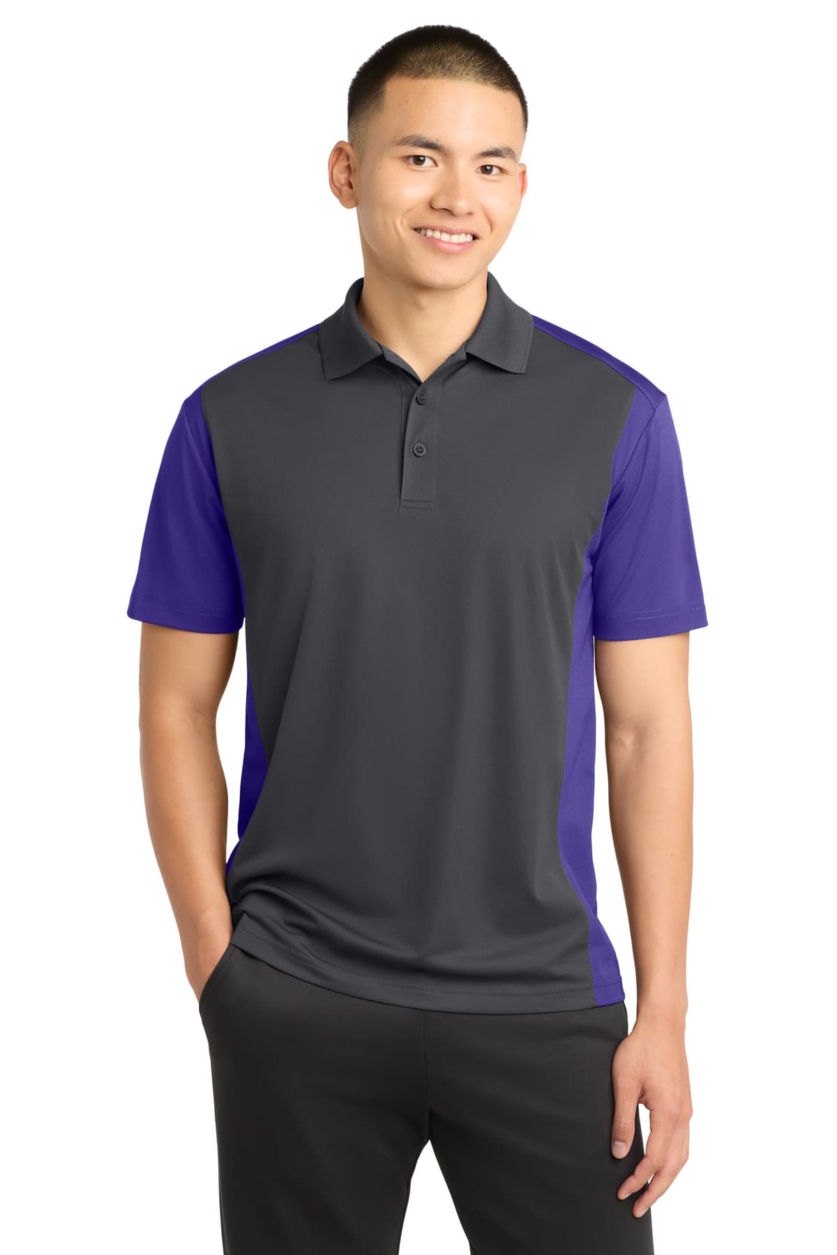 Sport-Tek ST652 in Iron Grey/ Purple β custom apparel by Jam 4 Apparel