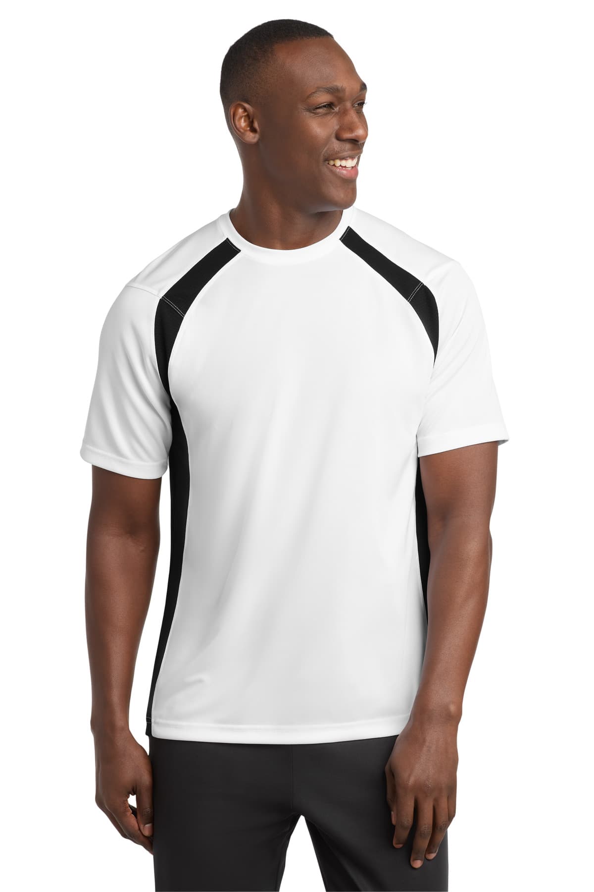 Sport-Tek T478 in White/ Black β custom apparel by Jam 4 Apparel