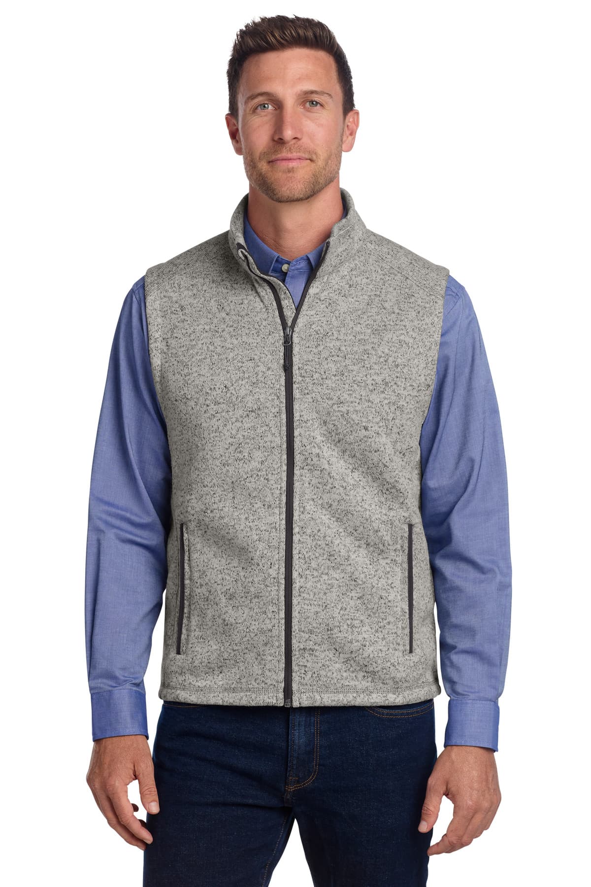 Port Authority F236 in Grey Heather β custom apparel by Jam 4 Apparel
