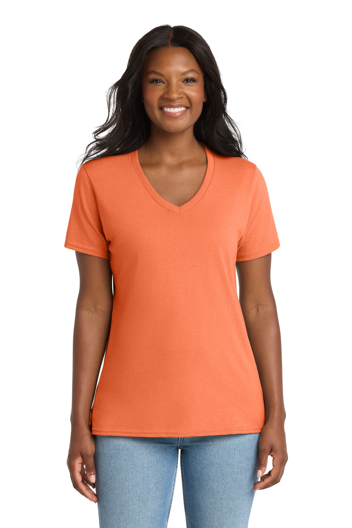 Port & Co LPC54V in Neon Orange β custom apparel by Jam 4 Apparel