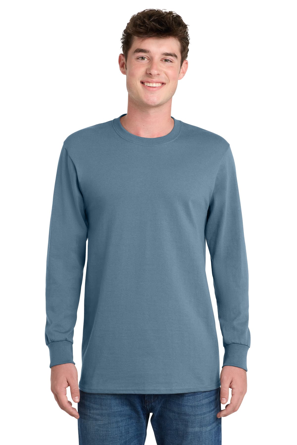 Port & Co PC61LS in Stonewashed Blue β custom apparel by Jam 4 Apparel