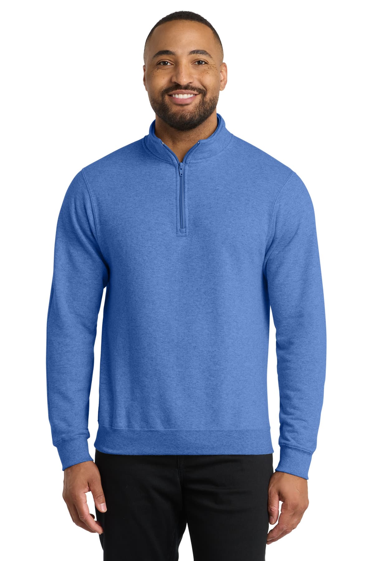 Port & Co PC78Q in Heather Royal β custom apparel by Jam 4 Apparel