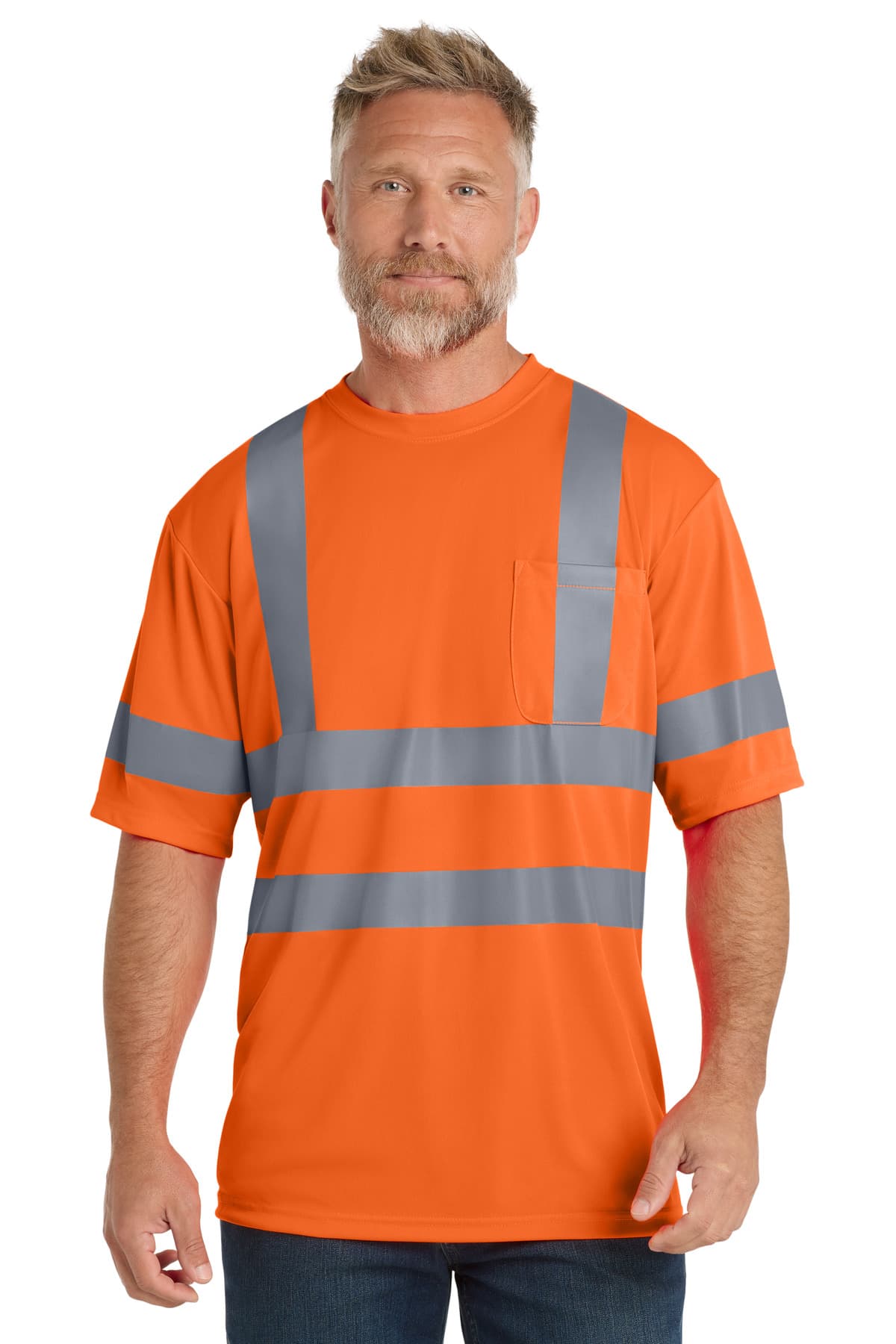 CornerStone CS408 in Safety Orange β custom apparel by Jam 4 Apparel