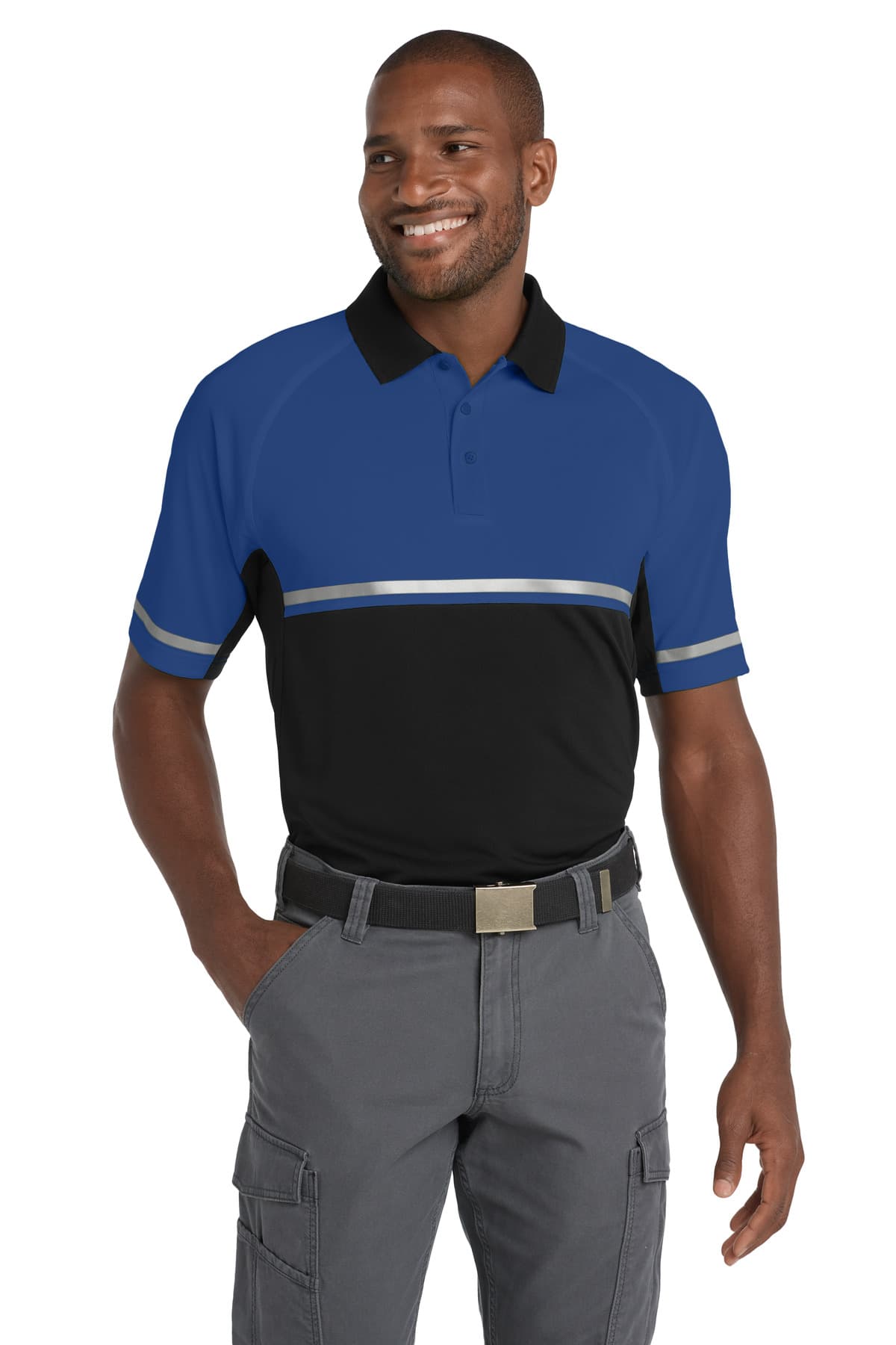 CornerStone CS423 in Royal/ Black β custom apparel by Jam 4 Apparel
