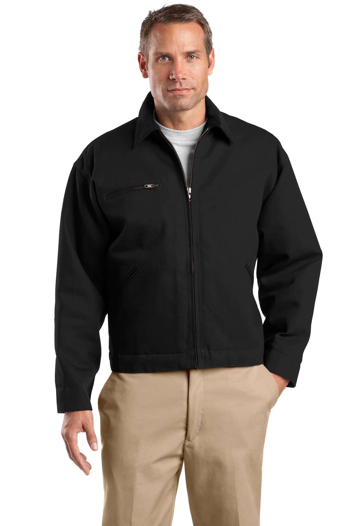 CornerStone TLJ763 in Black β custom apparel by Jam 4 Apparel